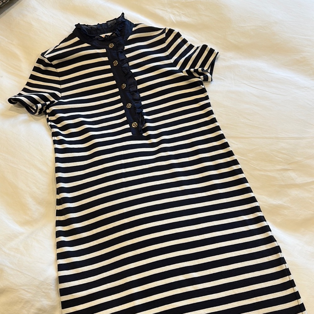 Tory Burch Polo Dress w/Gold Buttons